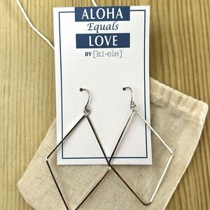 kiele silver earrings new with packaging
